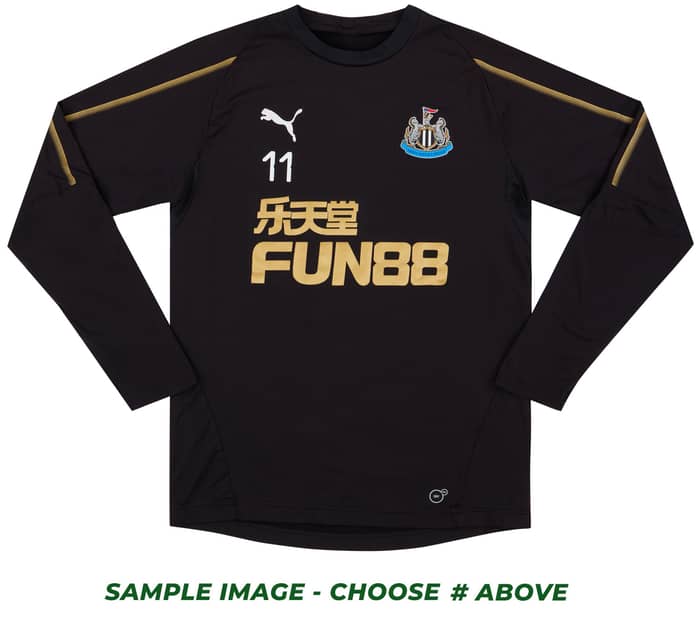 2018-19 Newcastle Player Worn Training Top # (Excellent) L