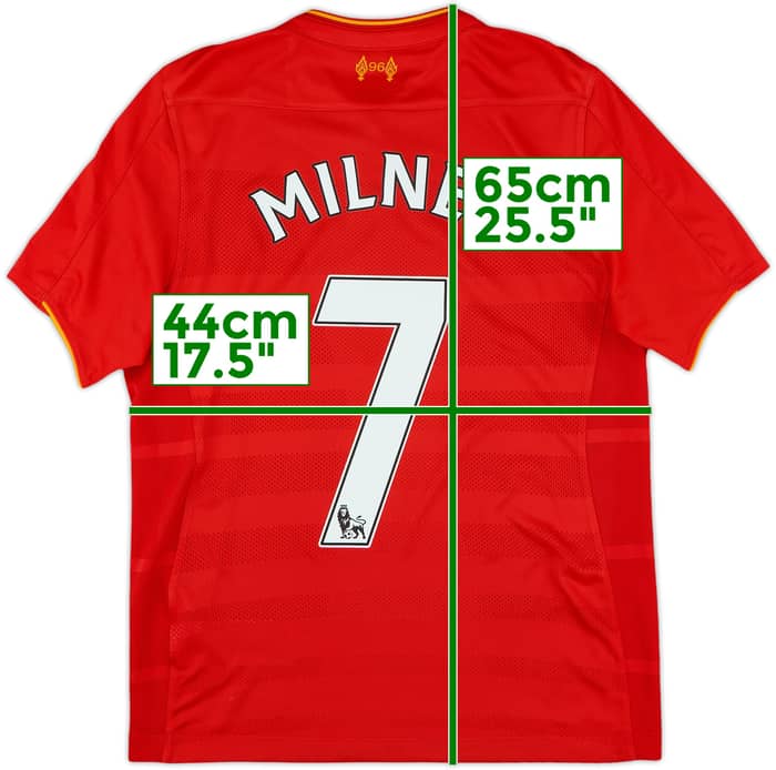 2016-17 Liverpool Home Shirt Milner #7 - 10/10 - (L.Boys)