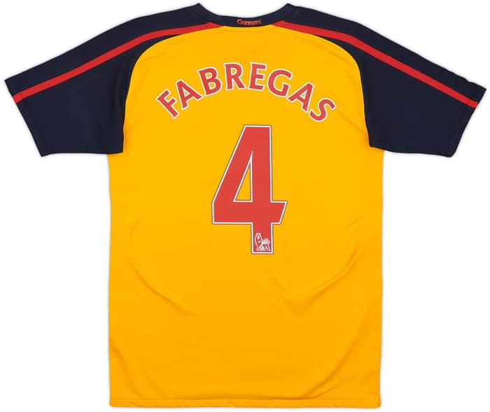 2008-09 Arsenal Away Shirt Fabregas #4 - 8/10 - (XL.Boys)