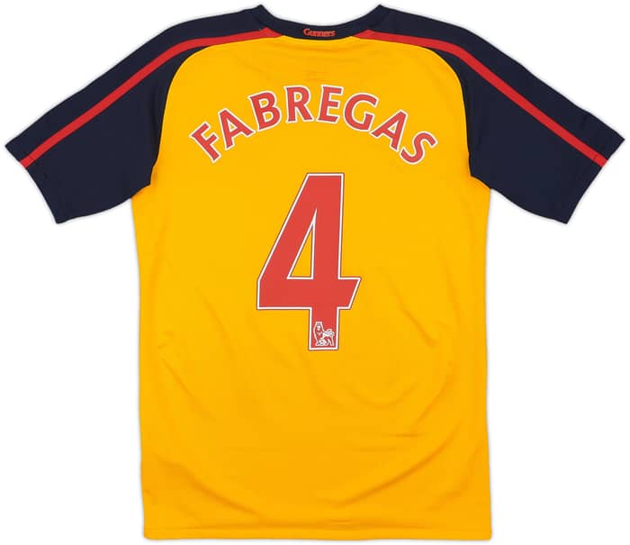 2008-09 Arsenal Away Shirt Fabregas #4 - 8/10 - (L.Boys)