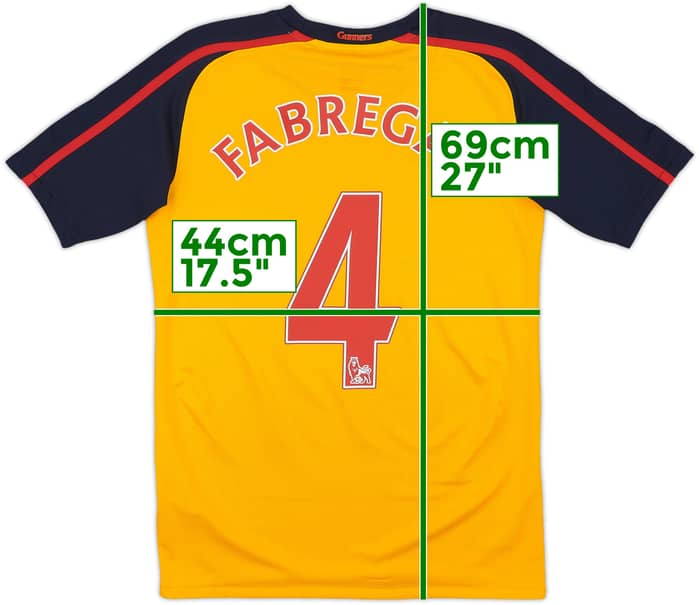 2008-09 Arsenal Away Shirt Fabregas #4 - 8/10 - (L.Boys)