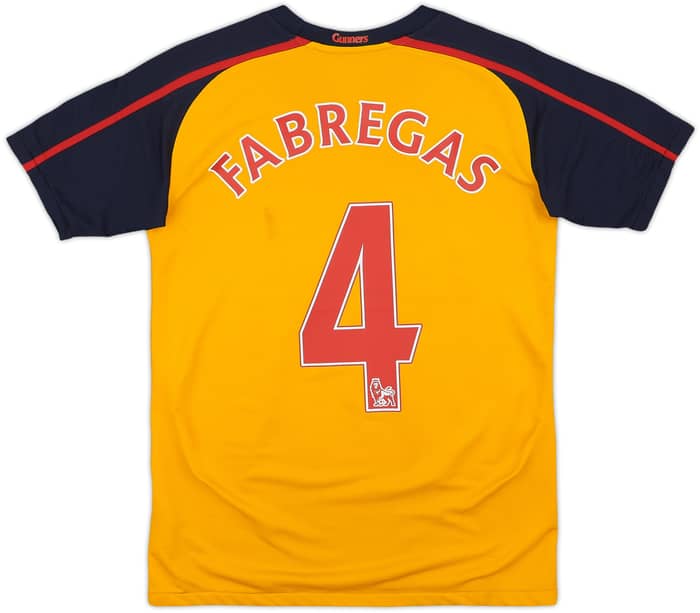 2008-09 Arsenal Away Shirt Fabregas #4 - 6/10 - (L.Boys)