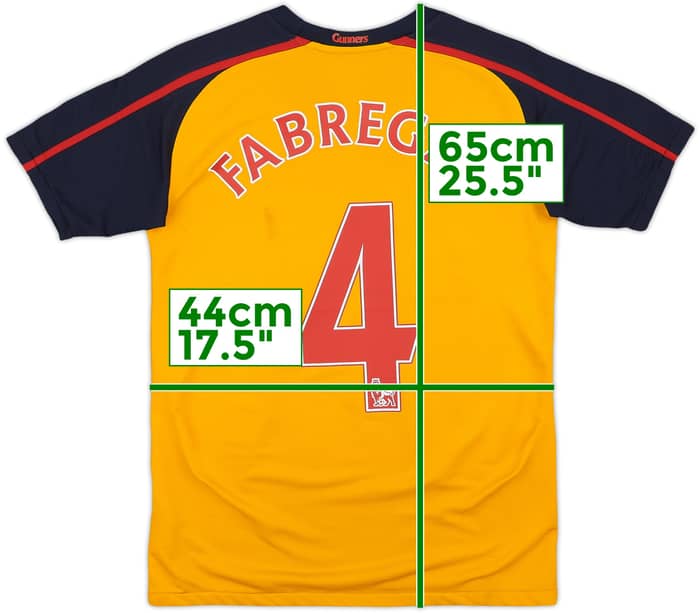 2008-09 Arsenal Away Shirt Fabregas #4 - 6/10 - (L.Boys)