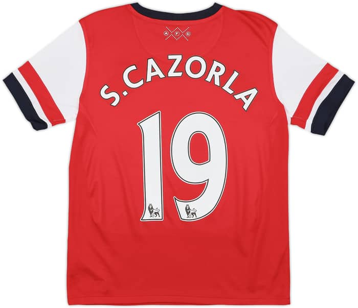 2012-14 Arsenal Home Shirt S.Cazorla #19 - 8/10 - (L.Boys)