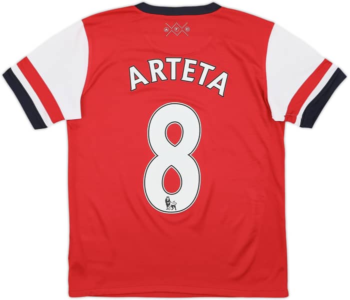 2012-14 Arsenal Home Shirt Arteta #8 - 8/10 - (L.Boys)