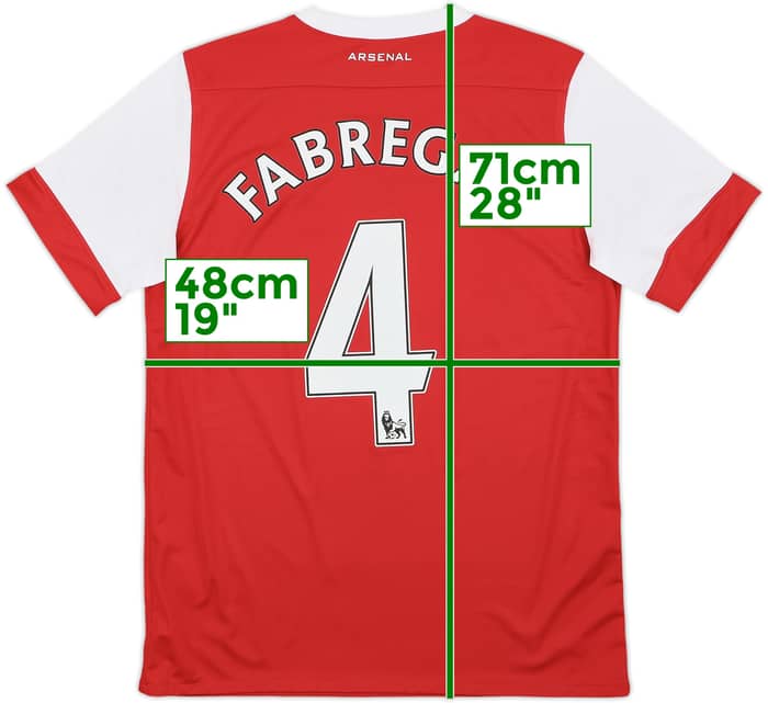 2010-11 Arsenal Home Shirt Fabregas #4 - 8/10 - (XL.Boys)