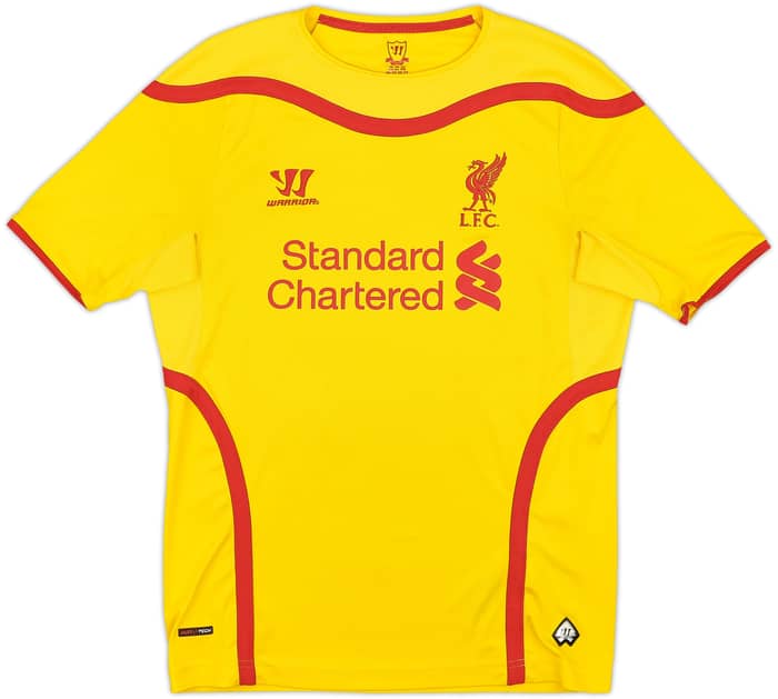 2014-15 Liverpool Away Shirt Gerrard #8 - 8/10 - (XL.Boys)