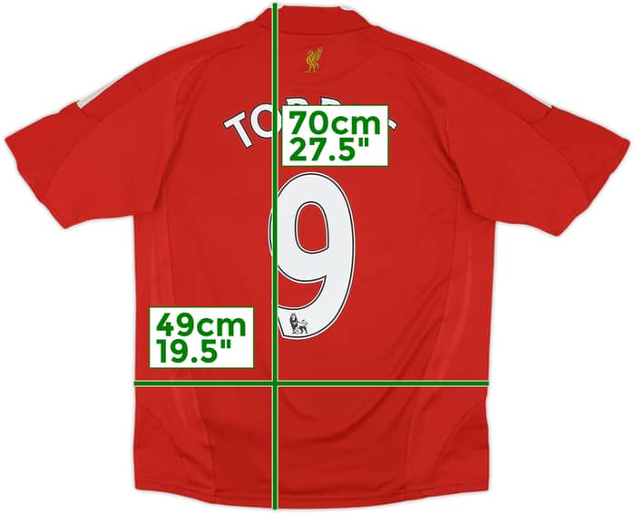 2008-10 Liverpool Home Shirt Torres #9 - 5/10 - (L.Boys)