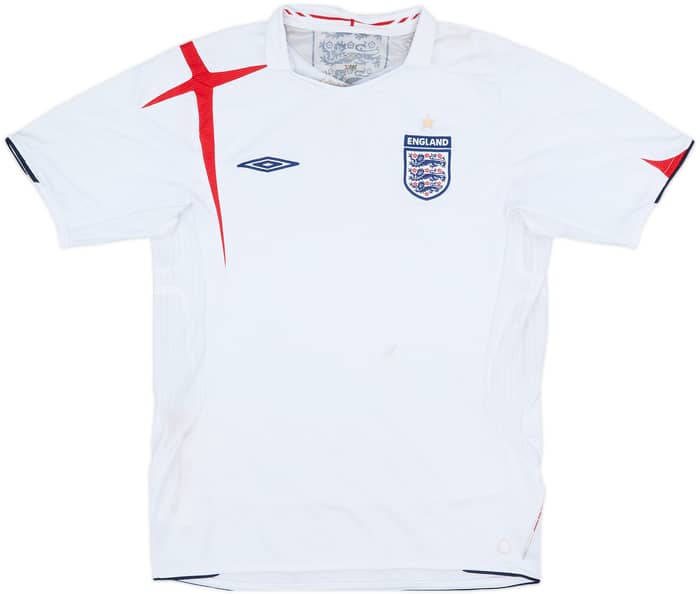 2005-07 England Home Shirt - 5/10 - (M)