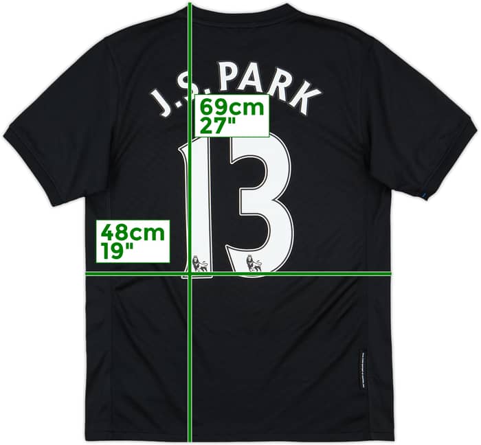 2009-10 Manchester United Away Shirt J.S.Park #13 - 9/10 - (XL.Boys)