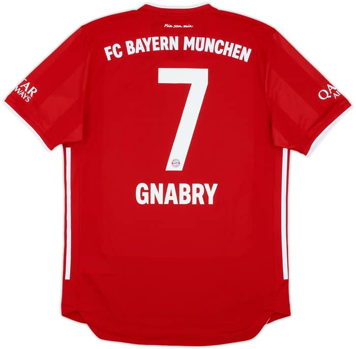 2020-21 Bayern Munich Authentic Home Shirt Gnabry #7 - 10/10 - (M)