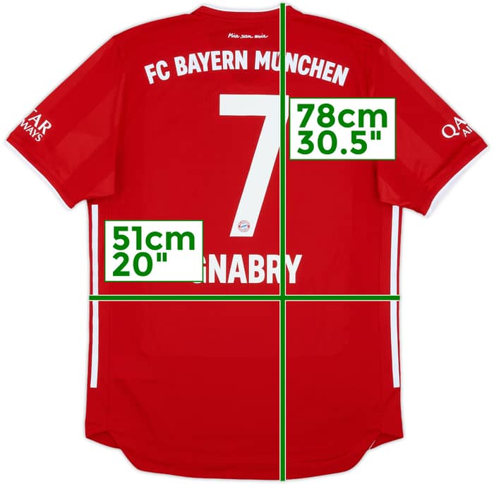 2020-21 Bayern Munich Authentic Home Shirt Gnabry #7 - 10/10 - (M)