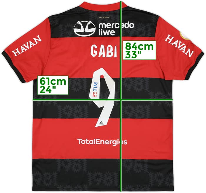 2021 Flamengo Home Shirt Gabi #9 - 10/10 - (XL)
