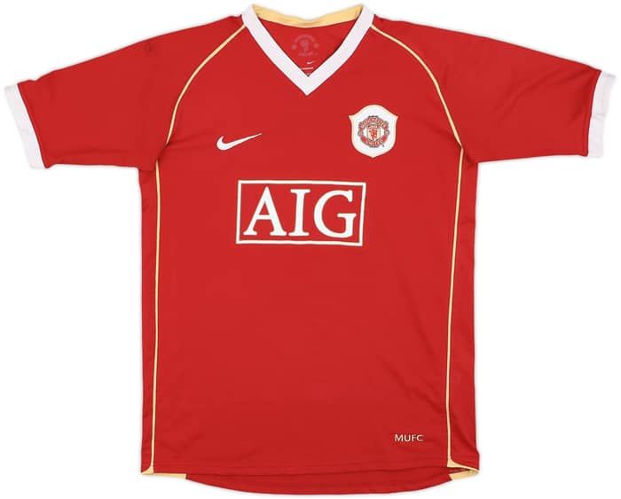 2006-07 Manchester United Home Shirt Giggs #11 - 7/10 - (XL.Boys)