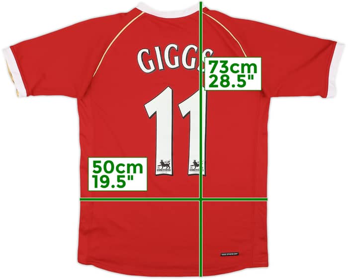 2006-07 Manchester United Home Shirt Giggs #11 - 7/10 - (XL.Boys)