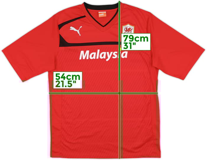 2012-13 Cardiff Home Shirt #18 - 9/10 - (XL)