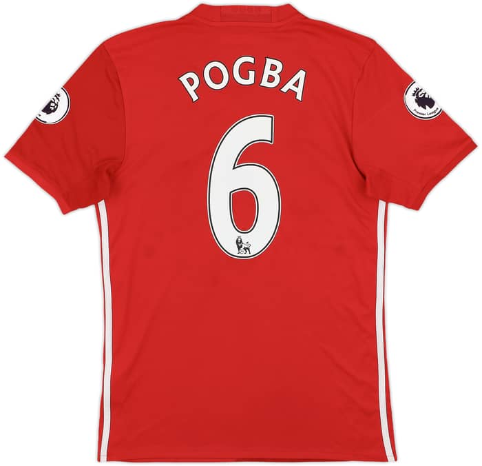 2016-17 Manchester United Home Shirt Pogba #6 - 8/10 - (S)
