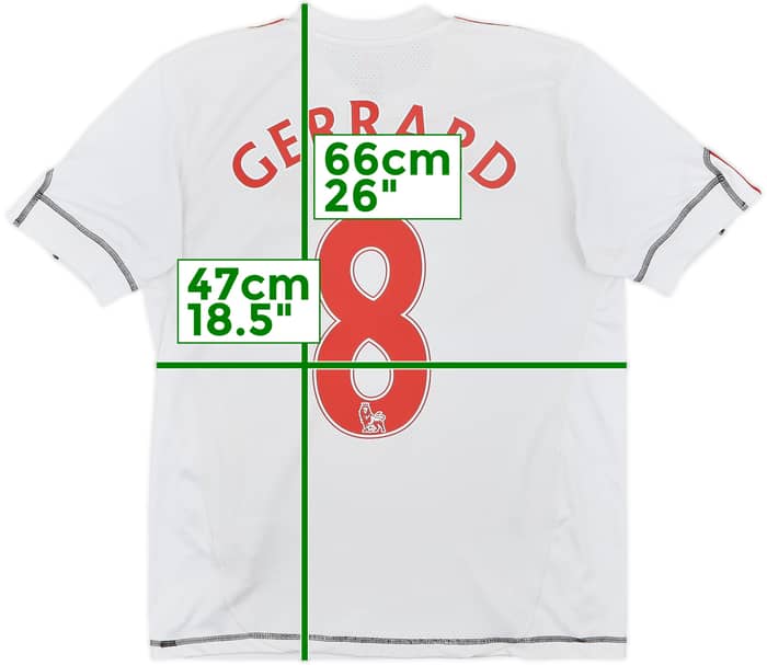 2009-10 Liverpool Third Shirt Gerrard #8 - 6/10 - (L.Boys)