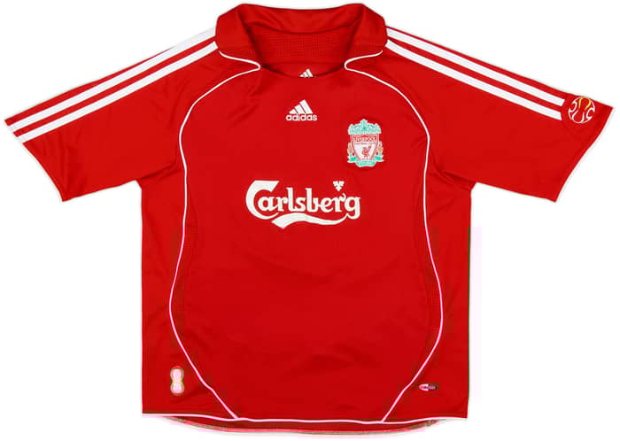 2006-08 Liverpool Home Shirt Alonso #14 - 7/10 - (M.Boys)