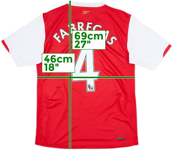 2006-08 Arsenal Home Shirt Fabregas #4 - 7/10 - (XL.Boys)