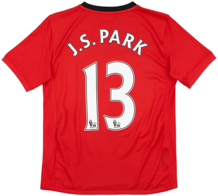 2009-10 Manchester United Home Shirt J.S.Park #13 - 7/10 - (L.Boys)