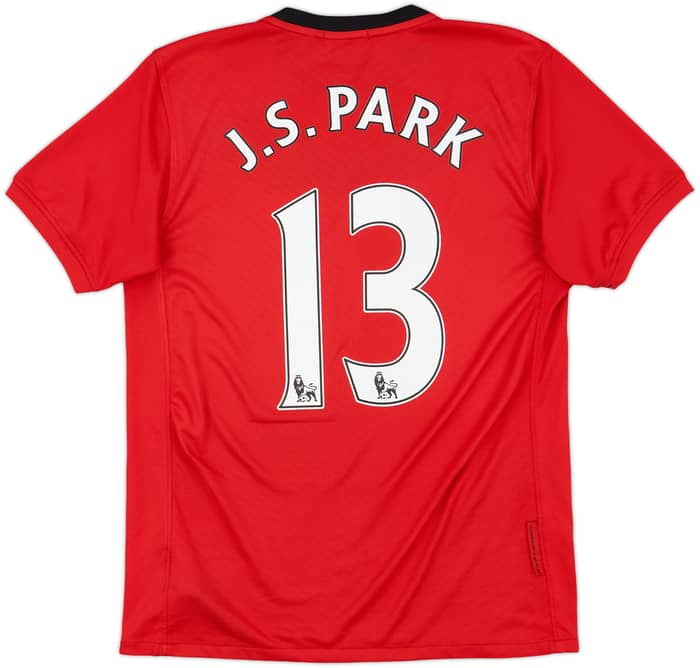2009-10 Manchester United Home Shirt J.S.Park #13 - 7/10 - (XL.Boys)