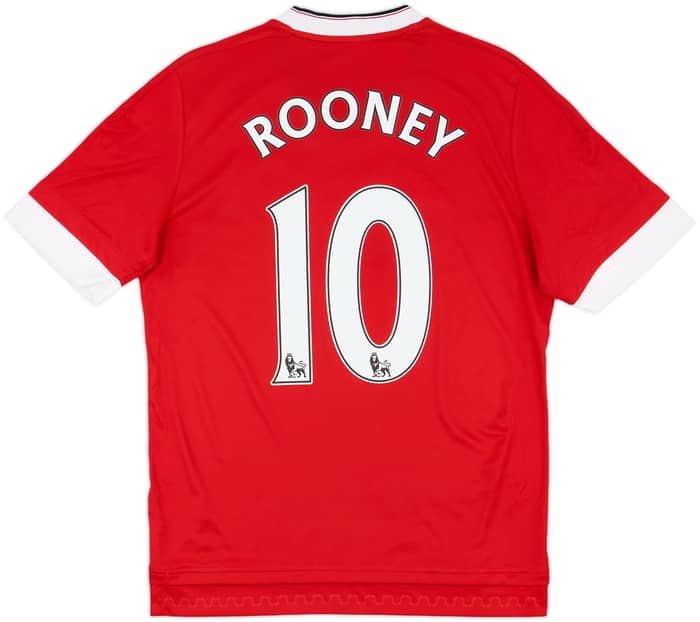2014-15 Manchester United Home Shirt Rooney #10 - 9/10 - (XL.Boys)