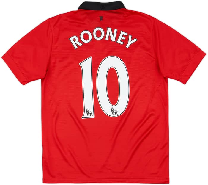 2013-14 Manchester United Home Shirt Rooney #10 - 9/10 - (XL.Boys)