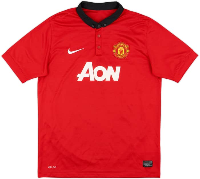 2013-14 Manchester United Home Shirt Rooney #10 - 9/10 - (XL.Boys)