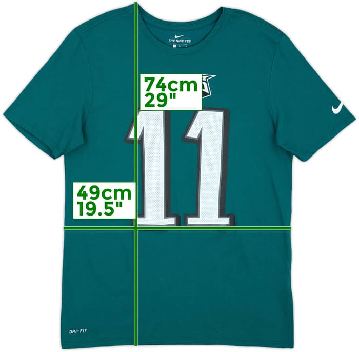 2018 Philadelphia Eagles Wentz #11 Nike Tee - 9/10 - (L)