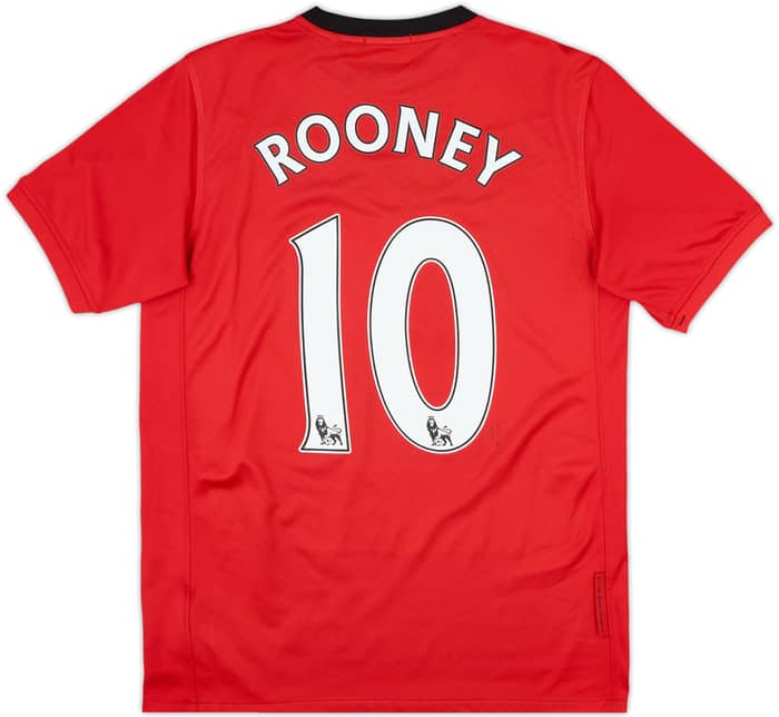 2009-10 Manchester United Home Shirt Rooney #10 - 8/10 - (XL.Boys)