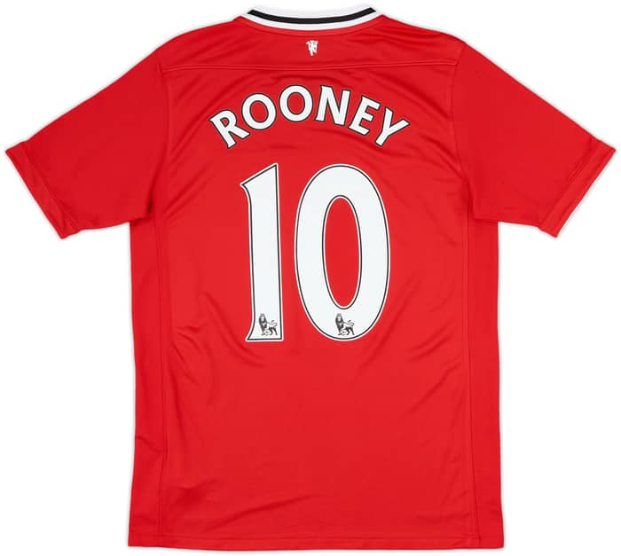 2011-12 Manchester United Home Shirt Rooney #10 - 8/10 - (XL.Boys)