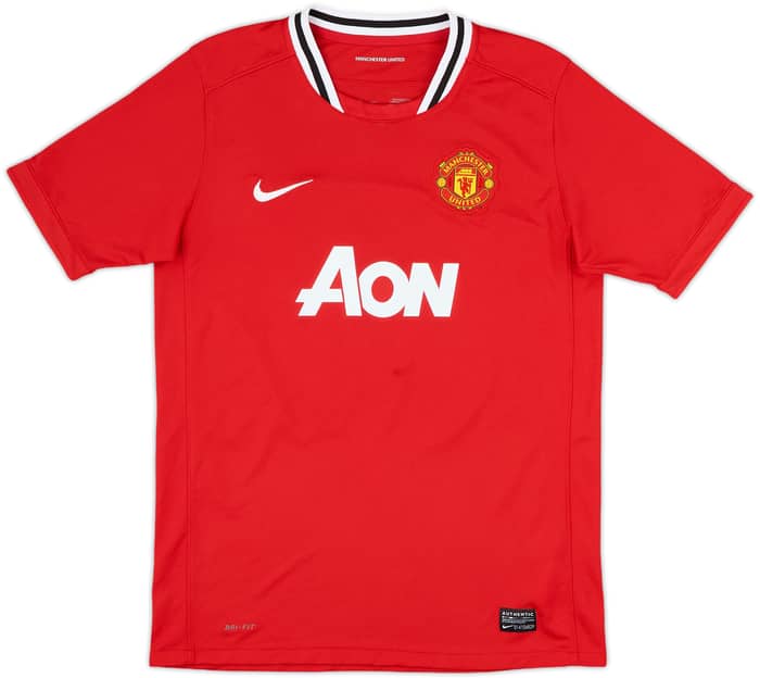 2011-12 Manchester United Home Shirt Rooney #10 - 8/10 - (XL.Boys)