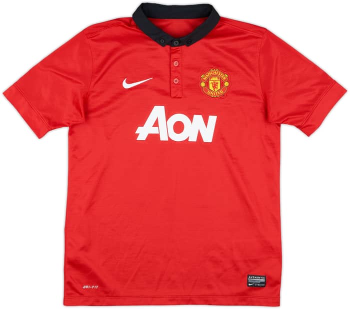2013-14 Manchester United Home Shirt v.Persie #20 - 9/10 - (L.Boys)