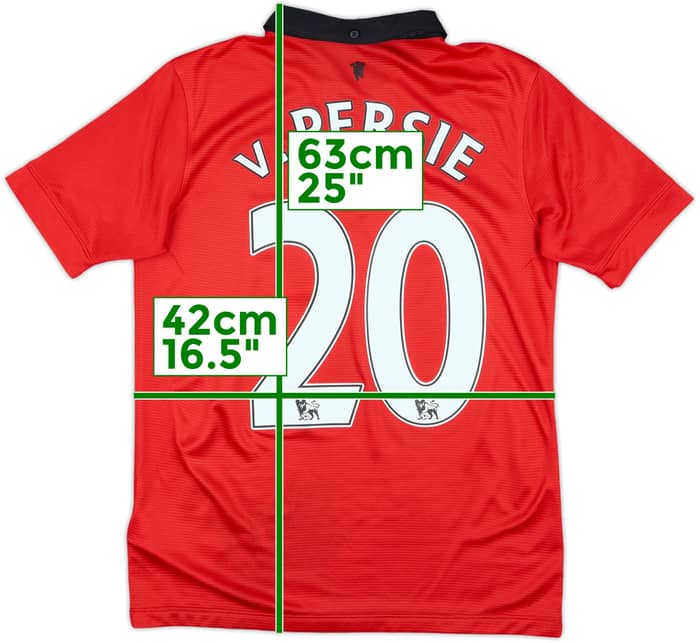 2013-14 Manchester United Home Shirt v.Persie #20 - 9/10 - (L.Boys)