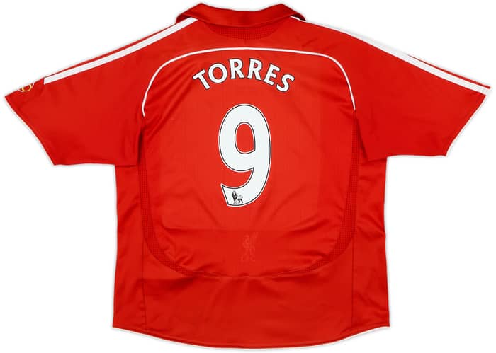 2006-08 Liverpool Home Shirt Torres #9 - 8/10 - (S.Boys)