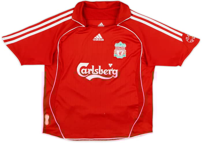 2006-08 Liverpool Home Shirt Torres #9 - 8/10 - (S.Boys)