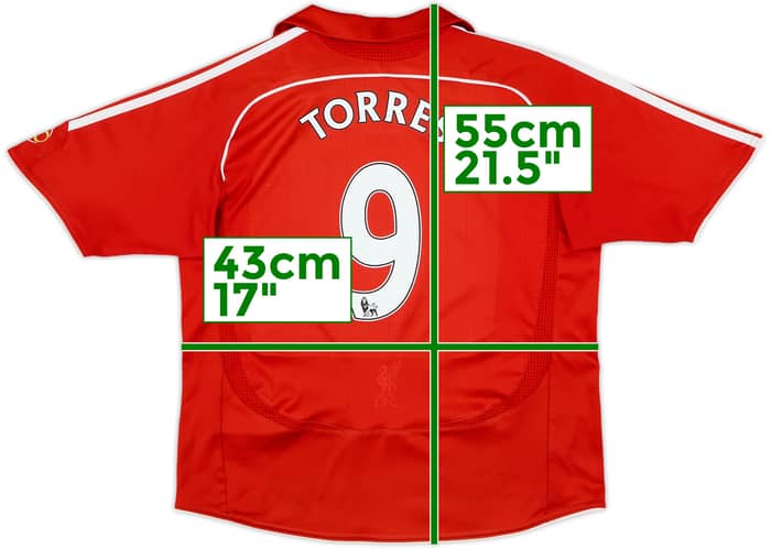2006-08 Liverpool Home Shirt Torres #9 - 8/10 - (S.Boys)