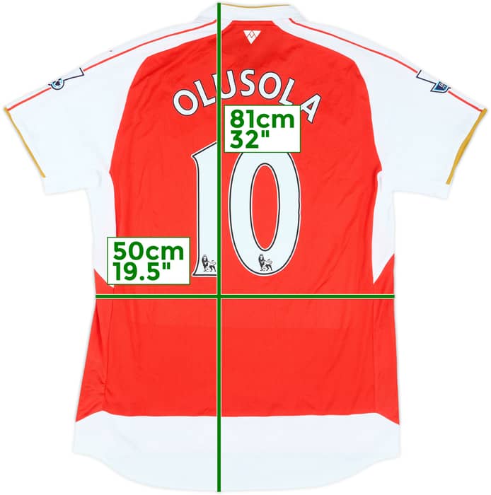 2014-15 Arsenal Home Shirt Olusola #10 - 10/10 - (L)