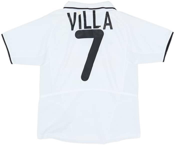 2002-03 Valencia Home Shirt Villa #7 - 5/10 - (S.Boys)