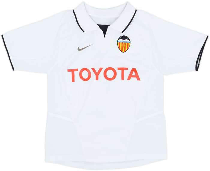 2002-03 Valencia Home Shirt Villa #7 - 5/10 - (S.Boys)