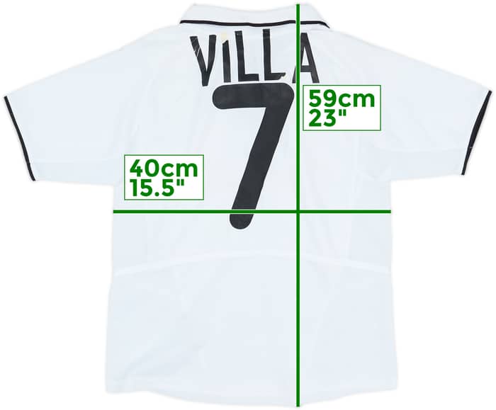 2002-03 Valencia Home Shirt Villa #7 - 5/10 - (S.Boys)