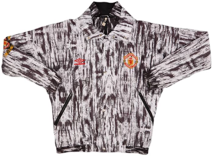 1992-93 Manchester United Umbro Track Jacket - 8/10 - (XS)