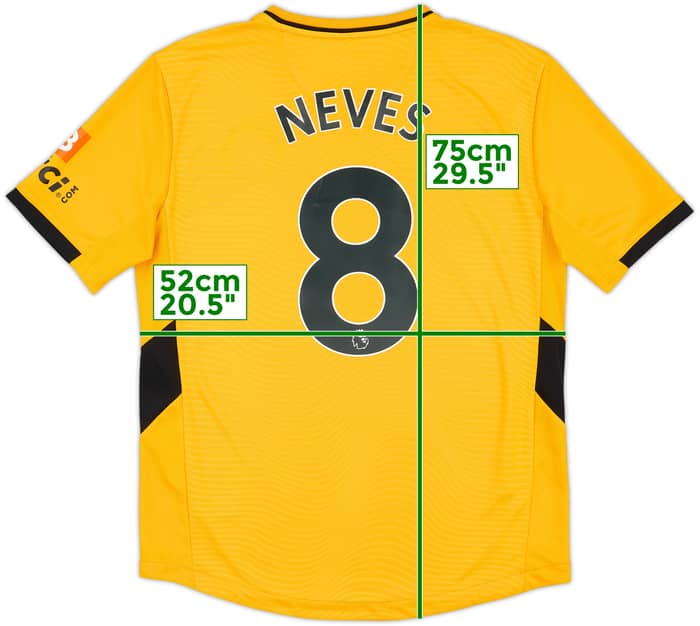 2021-22 Wolves Home Shirt Neves #8 - 8/10 - (L)