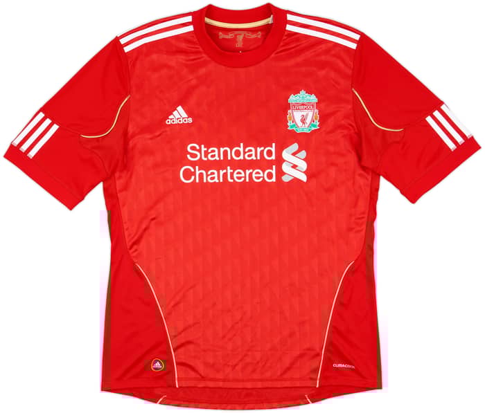 2010-12 Liverpool Home Shirt Gerrard #8 - 8/10 - (L)