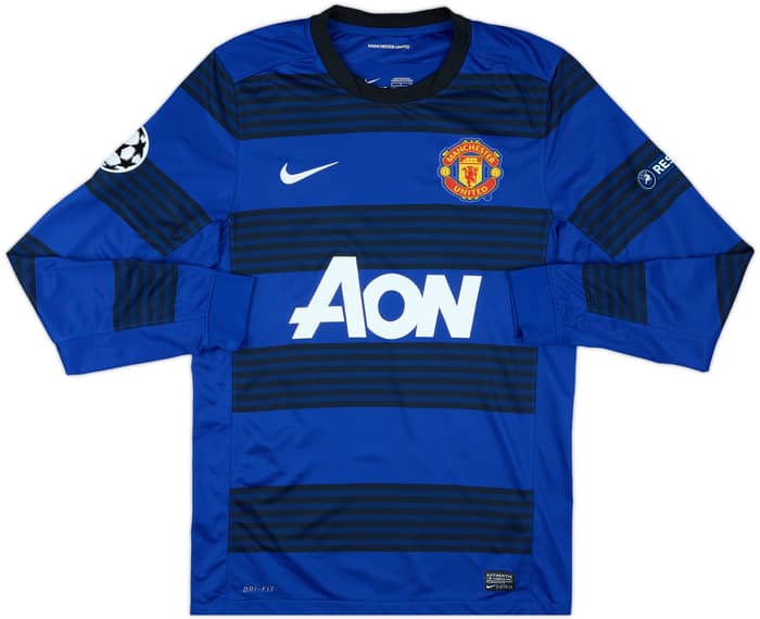 2011-13 Manchester United Away L/S Shirt Vidic #15 - 7/10 - (S)