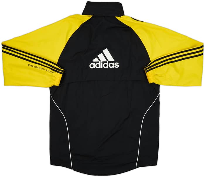 2010-11 Columbus Crew adidas 1/4 Zip Hooded Rain Jacket - 8/10 - (M/L)