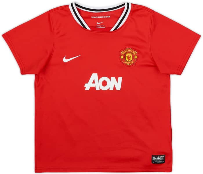2011-12 Manchester United Home Shirt Scholes #22 - 8/10 - (7-8 Years)