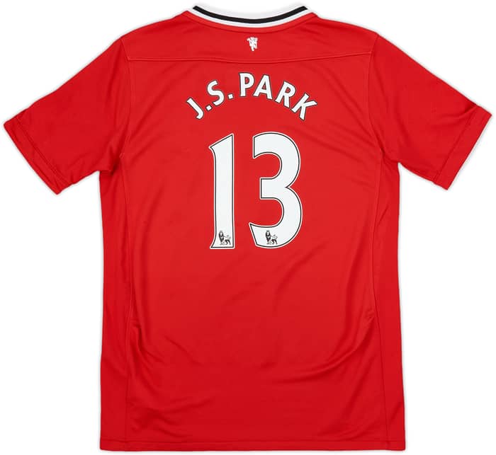 2011-12 Manchester United Home Shirt J.S.Park #13 - 7/10 - (L.Boys)