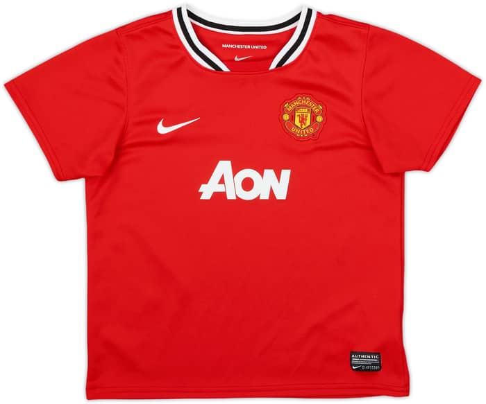 2011-12 Manchester United Home Shirt J.S.Park #13 - 8/10 - (6-7 Years)